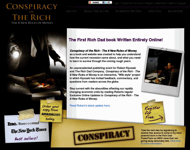 Conspiracyoftherich.com thumbnail