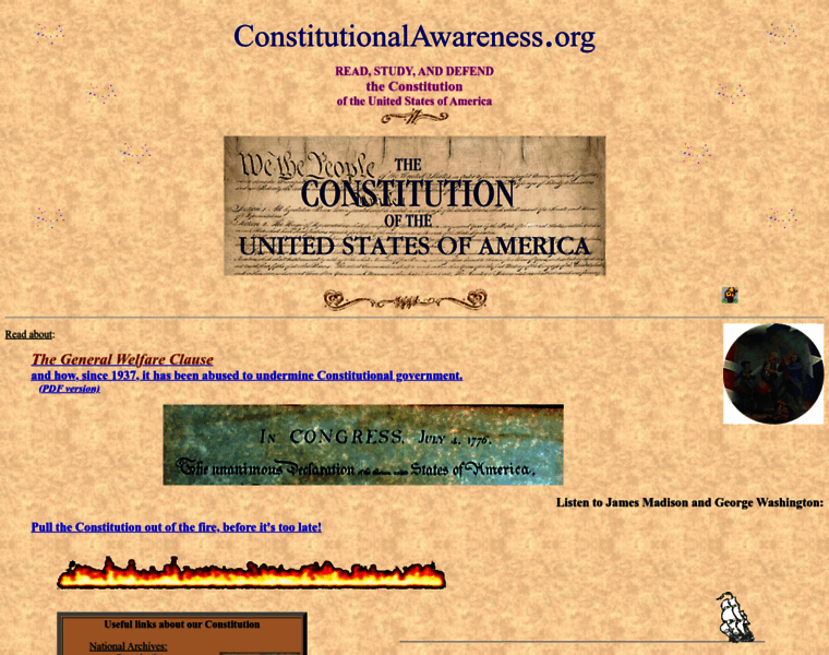 Constitutionalawareness.org thumbnail
