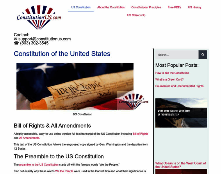Constitutionus.com thumbnail