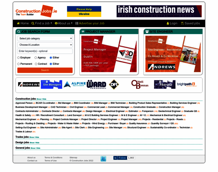 Constructionjobs.ie thumbnail