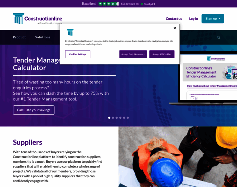 Constructionline.co.uk thumbnail Constructionline.co.uk thumbnail