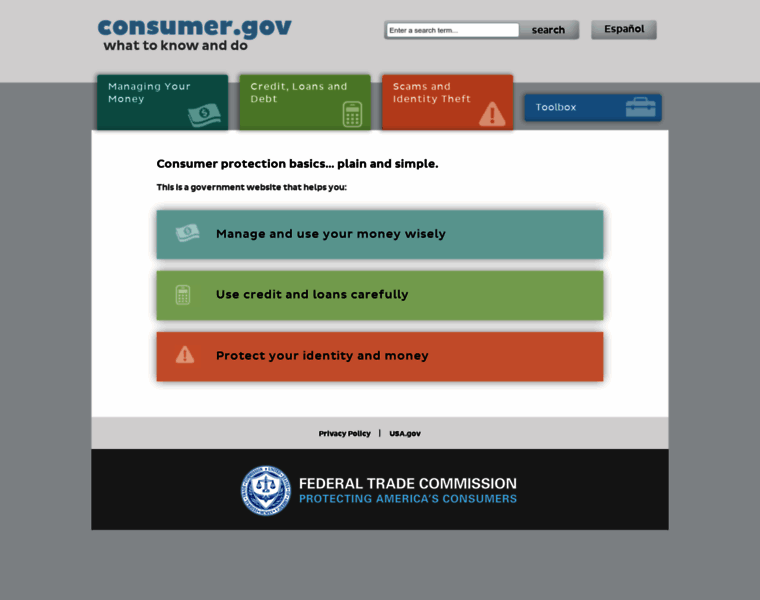 Consumer.gov thumbnail