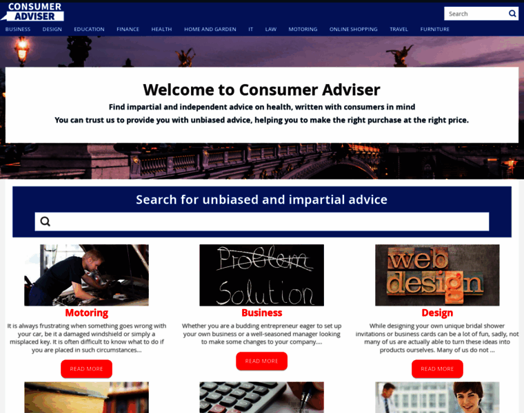 Consumeradviser.net thumbnail