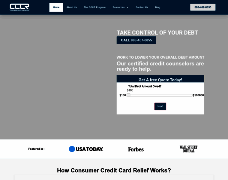 Consumercreditcardrelief.com thumbnail