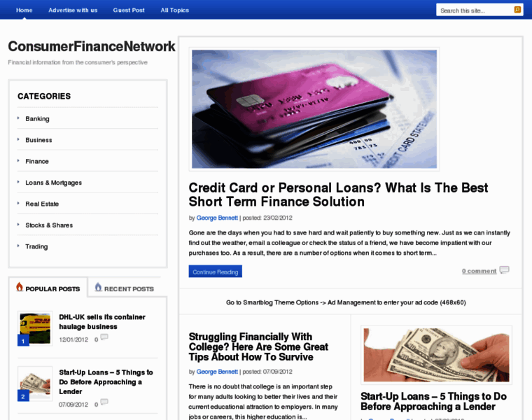 Consumerfinancenetwork.com thumbnail