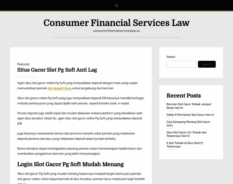 Consumerfinancialserviceslaw.us thumbnail
