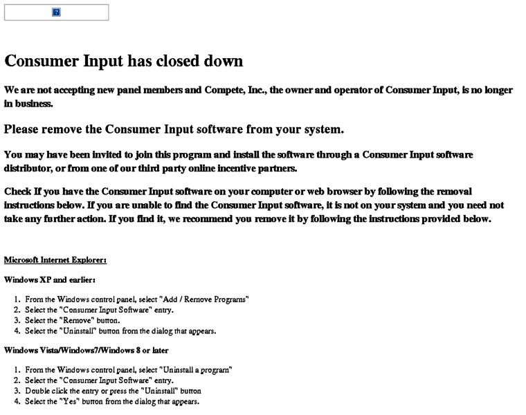 Consumerinput.com thumbnail