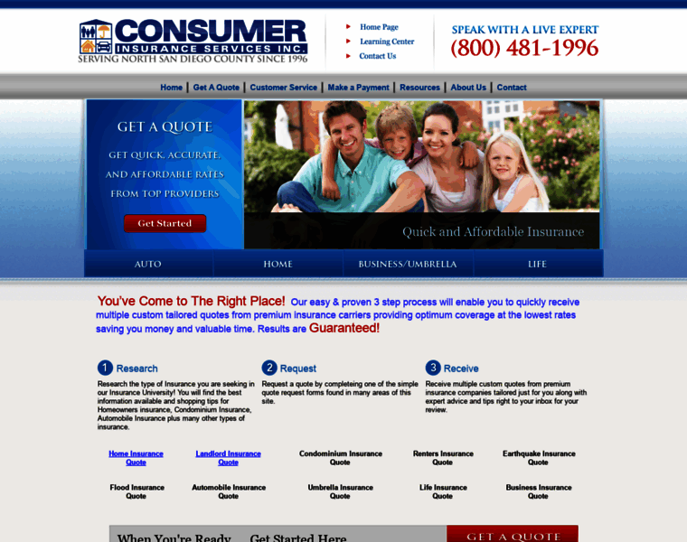 Consumerinsuranceservicesinc.com thumbnail