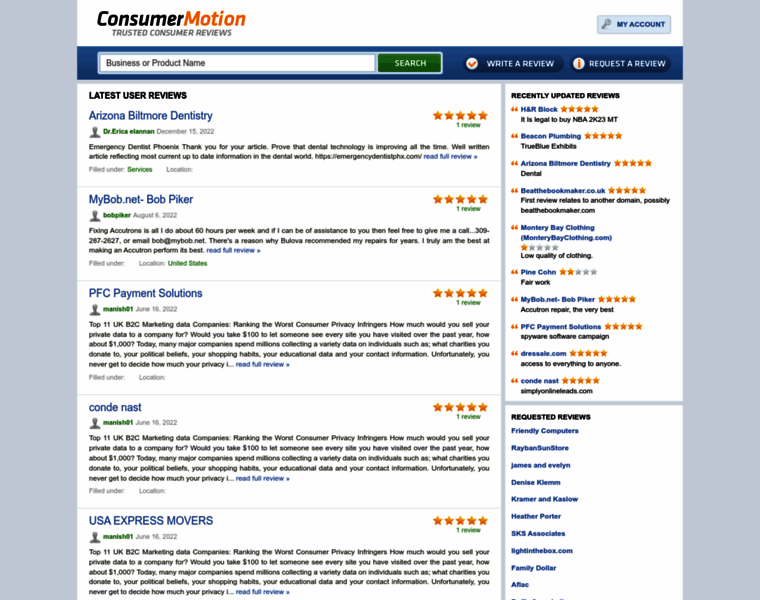 Consumermotion.com thumbnail