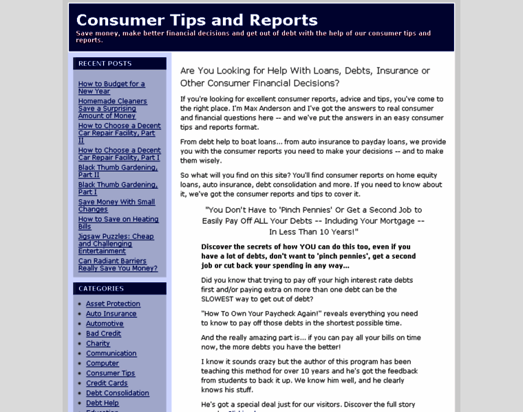 Consumertipsreports.org thumbnail