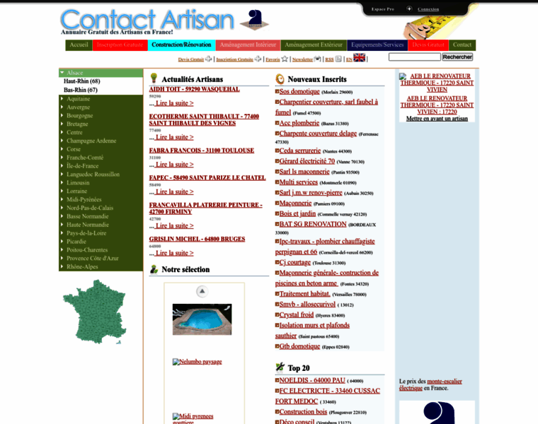 Contact-artisan.fr thumbnail