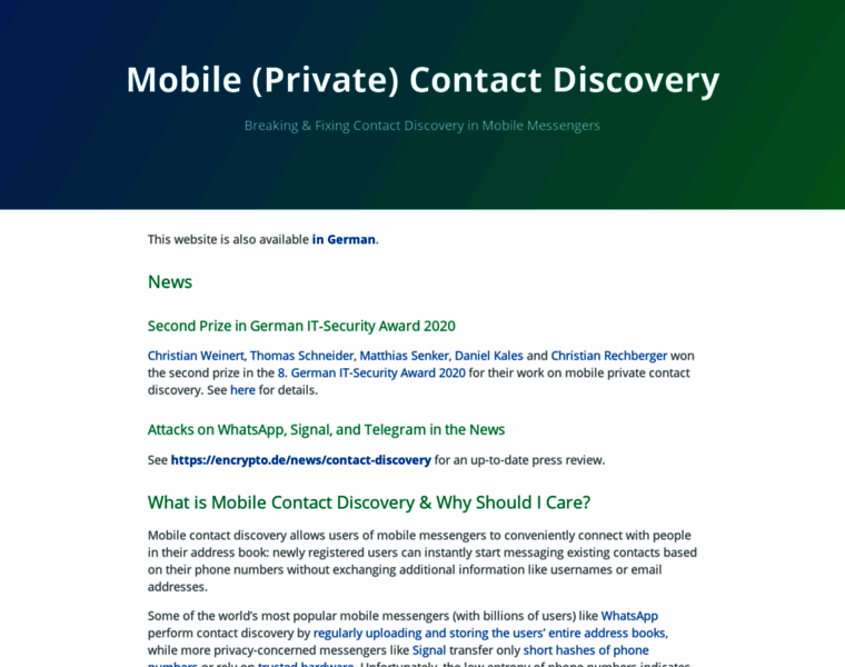 Contact-discovery.github.io thumbnail