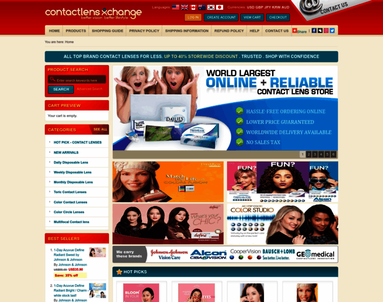 Contactlensxchange.com thumbnail