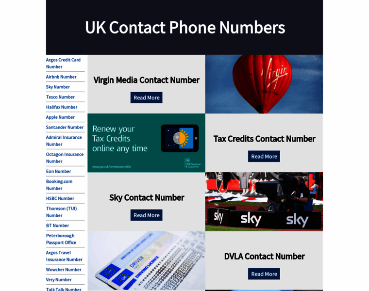 Contactphonenumbers.co.uk thumbnail