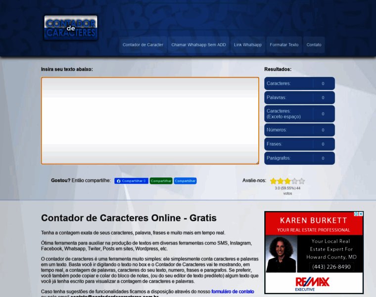 Contadordecaracteres.com.br thumbnail