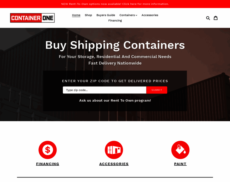 Containerone.net thumbnail