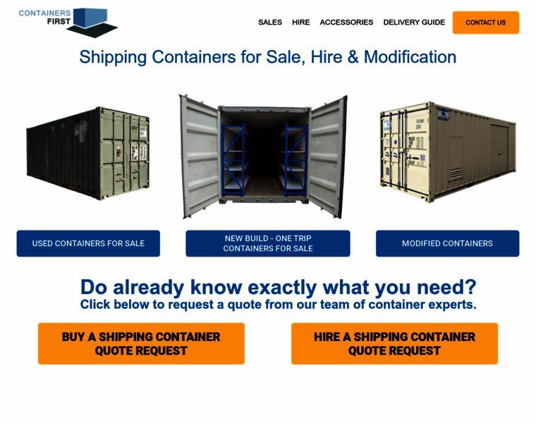 Containersfirst.com.au thumbnail