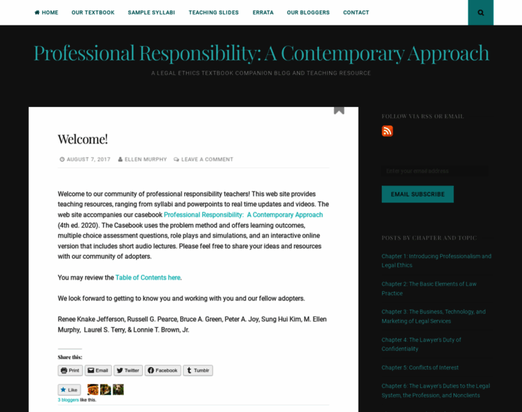 Contemporaryprofessionalresponsibility.com thumbnail