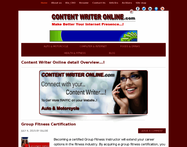 Contentwriteronline.com thumbnail