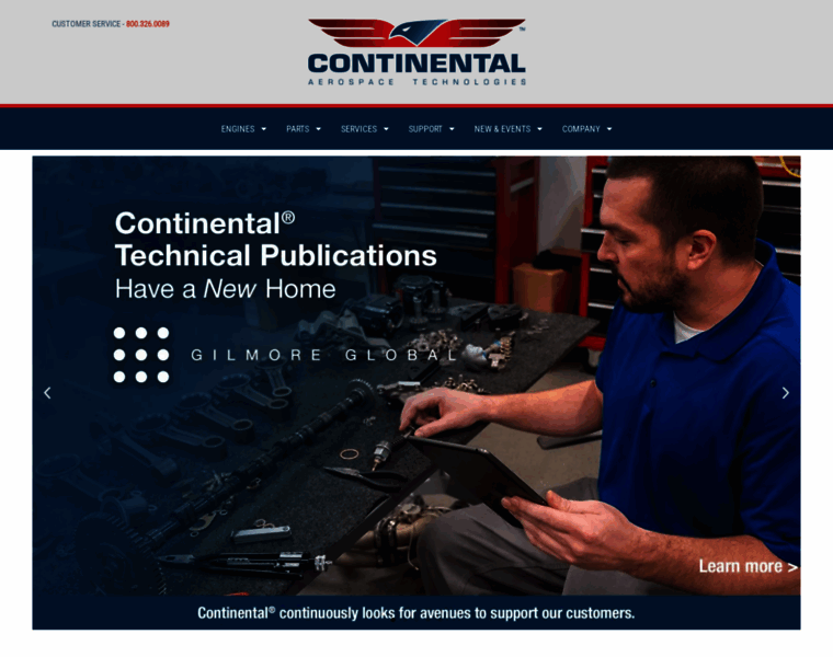 Continental.aero thumbnail
