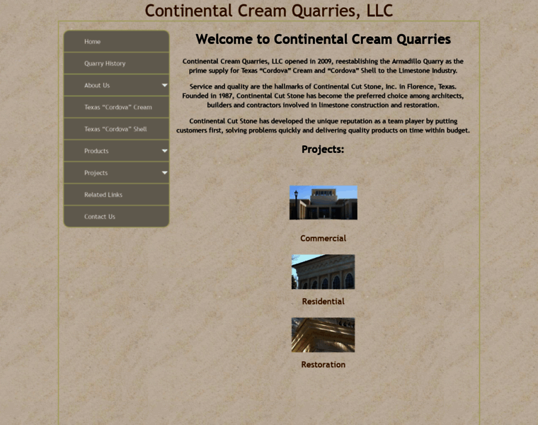 Continentalcreamquarries.com thumbnail
