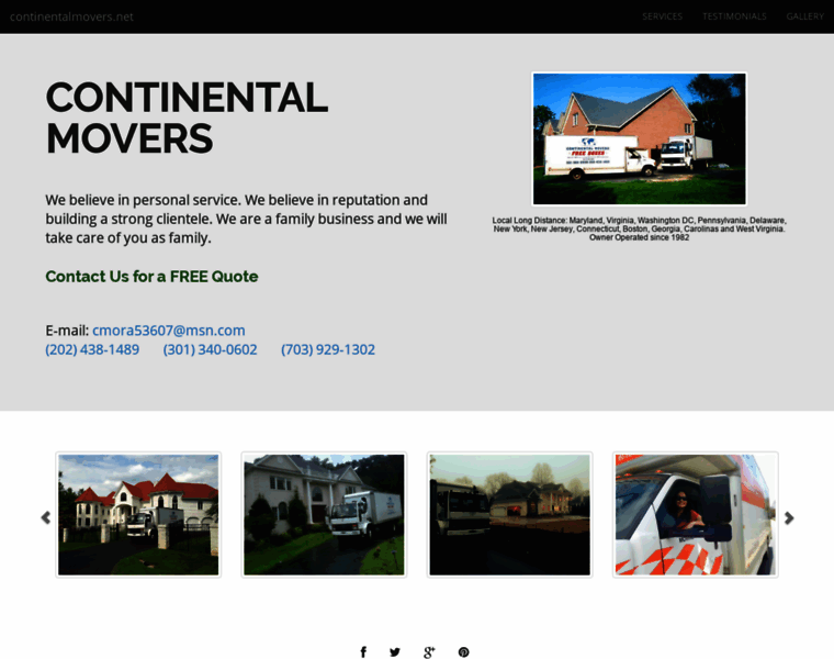 Continentalmovers.net thumbnail