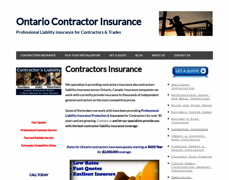 Contractors-insurance.ca thumbnail