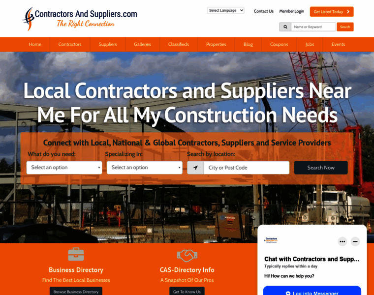 Contractorsandsuppliers.com thumbnail
