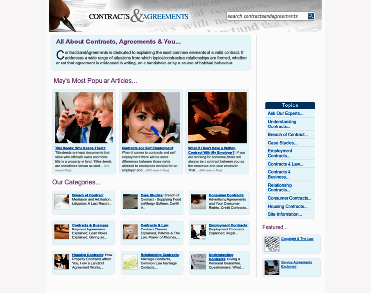 Contractsandagreements.co.uk thumbnail