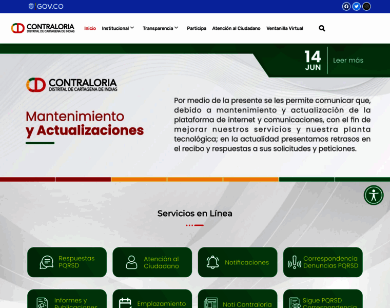 Contraloriadecartagena.gov.co thumbnail