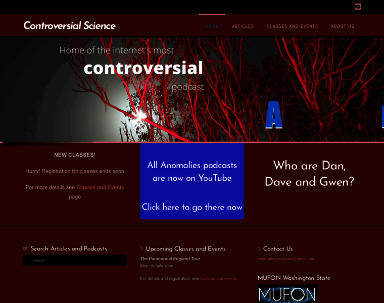 Controversial-science.com thumbnail