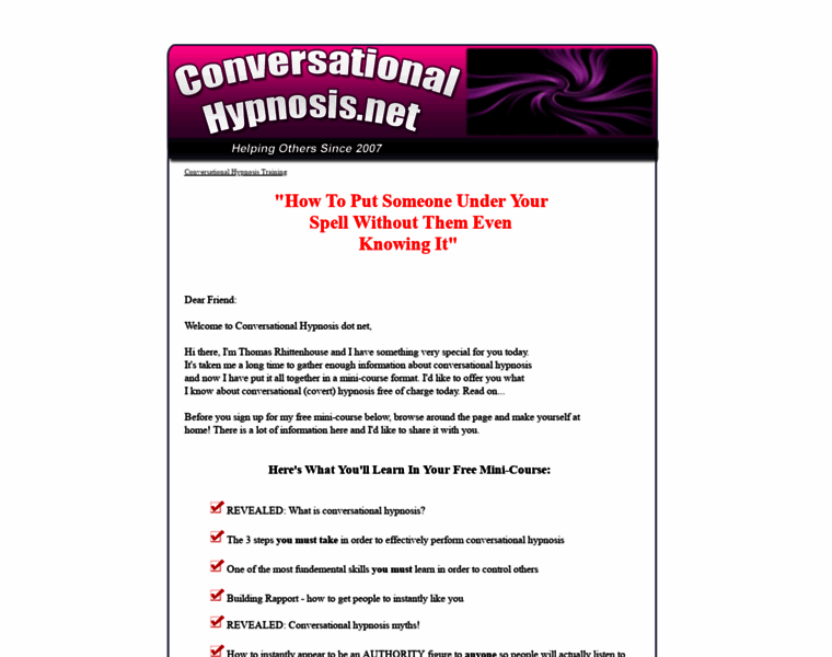 Conversationalhypnosis.net thumbnail