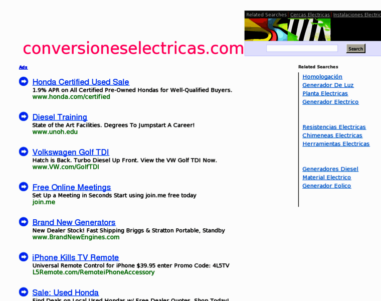 Conversioneselectricas.com thumbnail