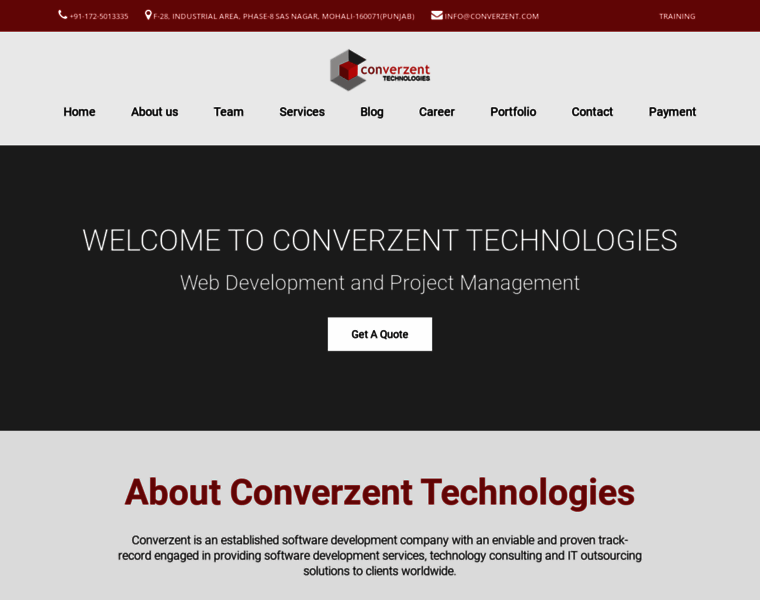 Converzent.com thumbnail