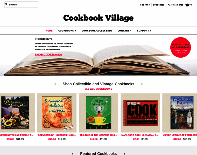 Cookbookvillage.com thumbnail