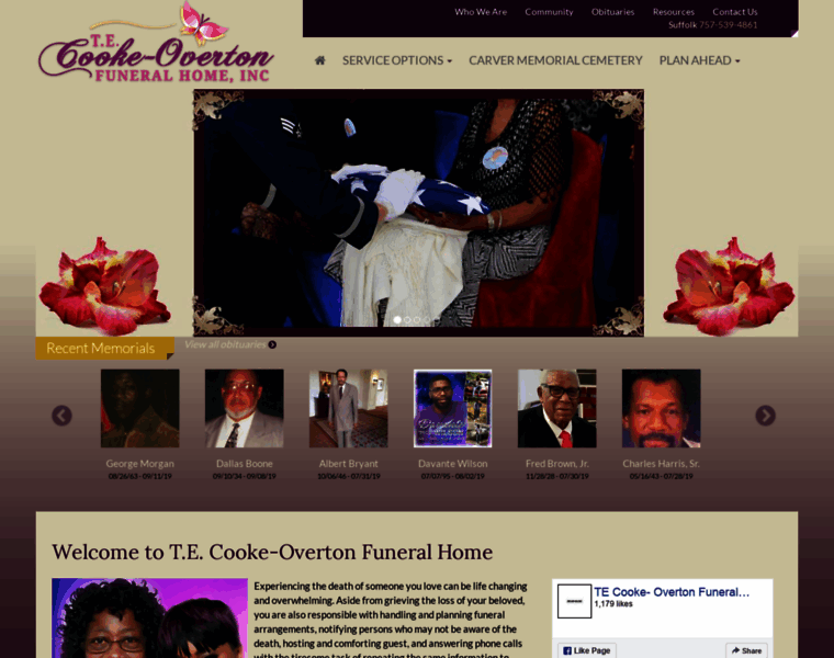 Cookeovertonfuneralhome.com thumbnail