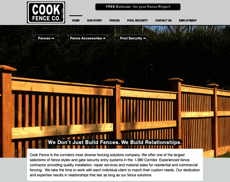 Cookfencecompany.com thumbnail