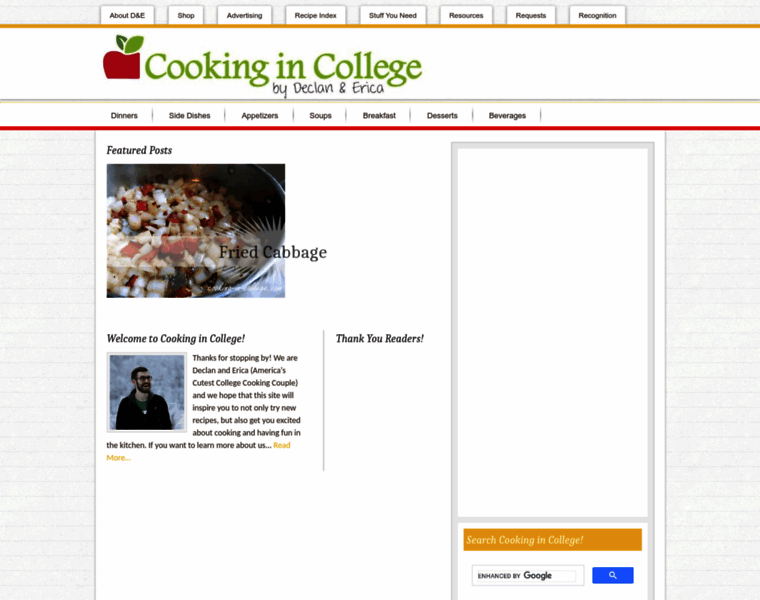 Cooking-in-college.com thumbnail