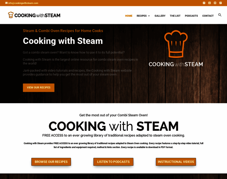 Cookingwithsteam.com thumbnail