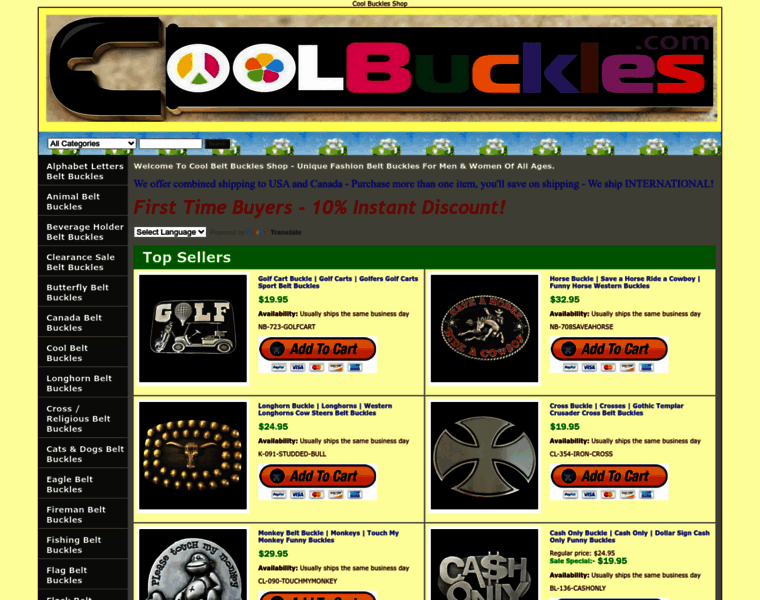 Coolbuckles.com thumbnail