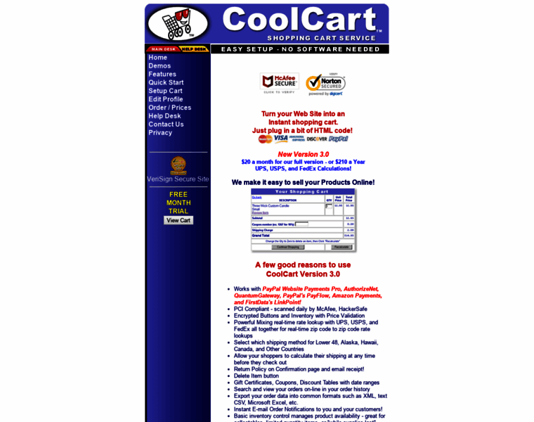 Coolcart.net thumbnail