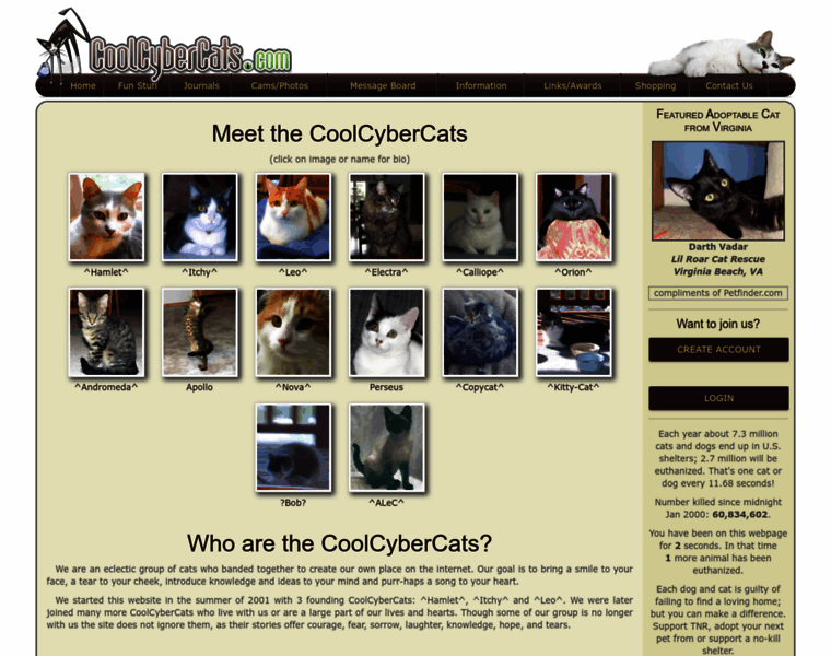 Coolcybercats.com thumbnail
