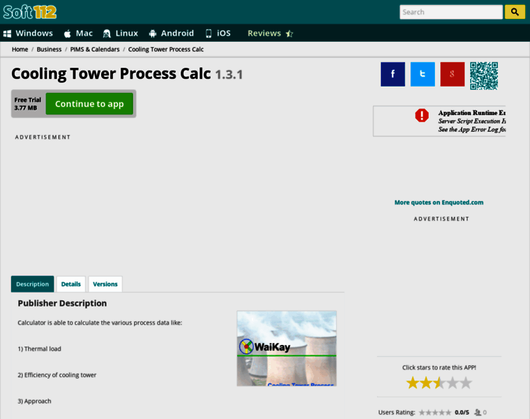 Cooling-tower-process-calc.soft112.com thumbnail