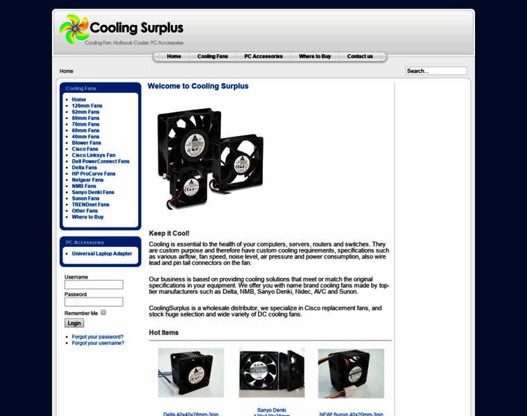 Coolingsurplus.com thumbnail