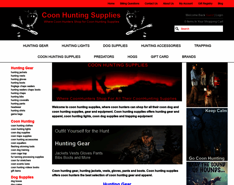 Coonhunting-supplies.com thumbnail