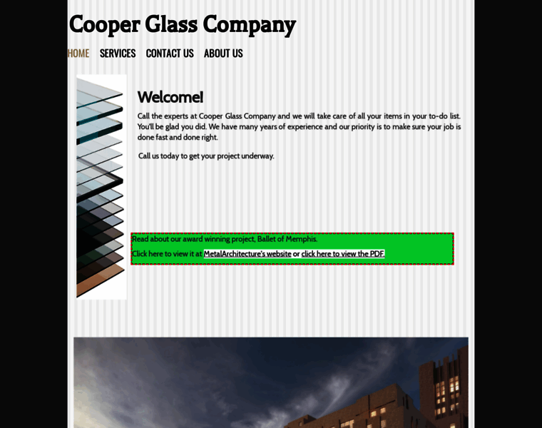 Cooperglass.com thumbnail