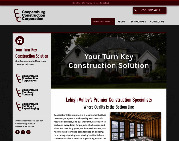 Coopersburgconstruction.com thumbnail