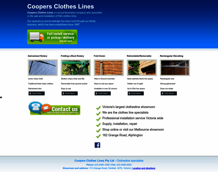 Coopersclotheslines.com.au thumbnail