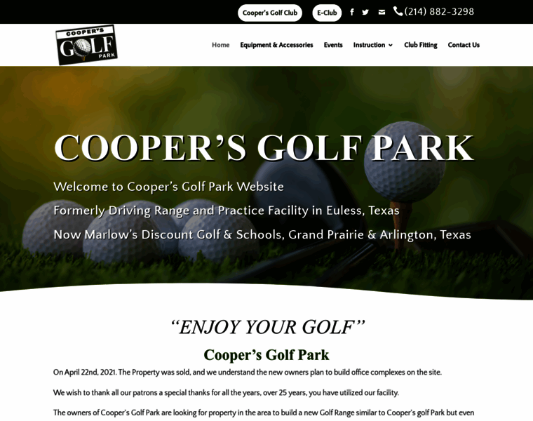 Coopersgolfpark.com thumbnail