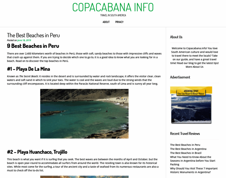Copacabana.info thumbnail